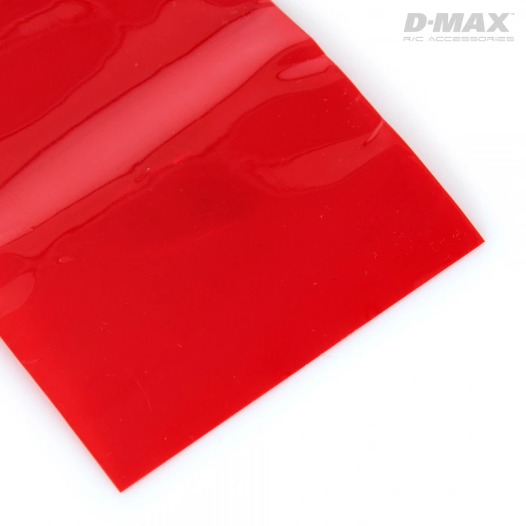 DynoMAX B9224 Krympslang Röd Transparent D54/B85mm x 1m
