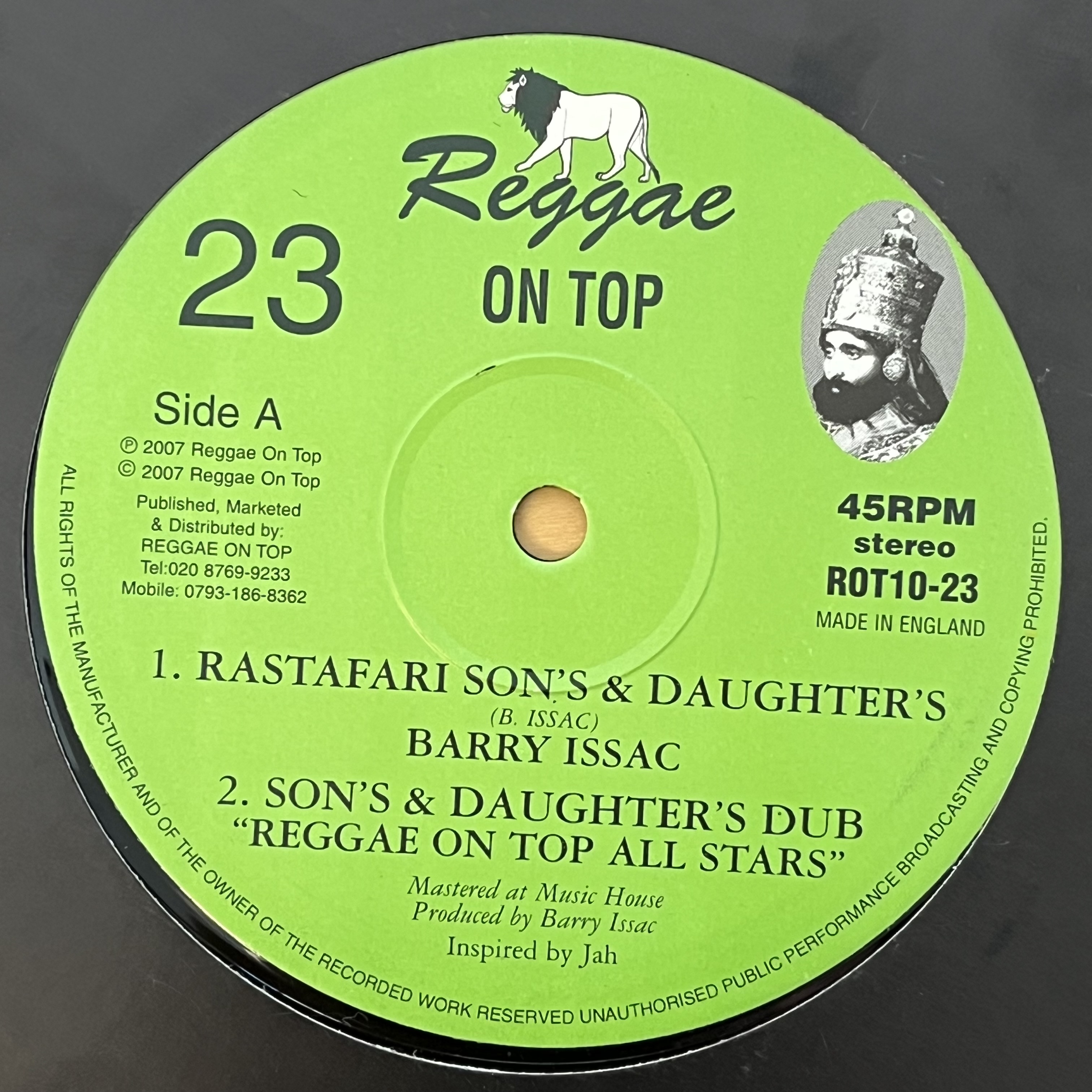 Barry Issac/Winston Rose – Rastafari Son's & Daughters/Shaka Zulu Horns