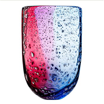 Vase argenté Secret Garden Rouge-Bleu Unique