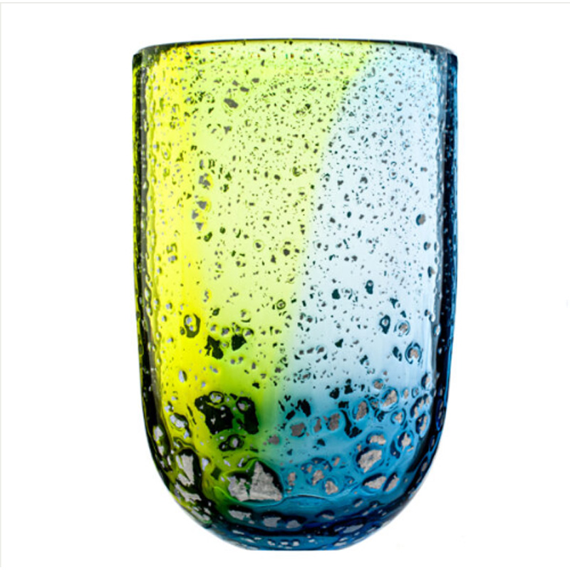 Vase argenté Secret Garden Vert-Bleu Unique