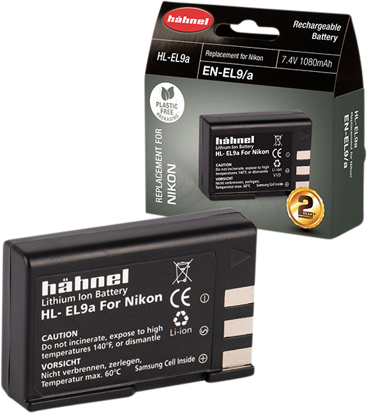 Hähnel  Battery Nikon HL-EL9A / EN-EL9 - 2