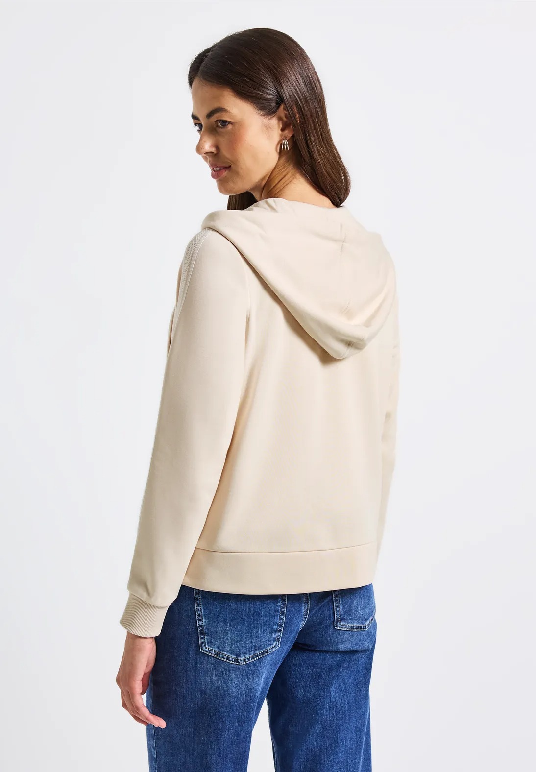 LTD QR Sweat Hoody Zip Jacket - Tusk Cream - Street One