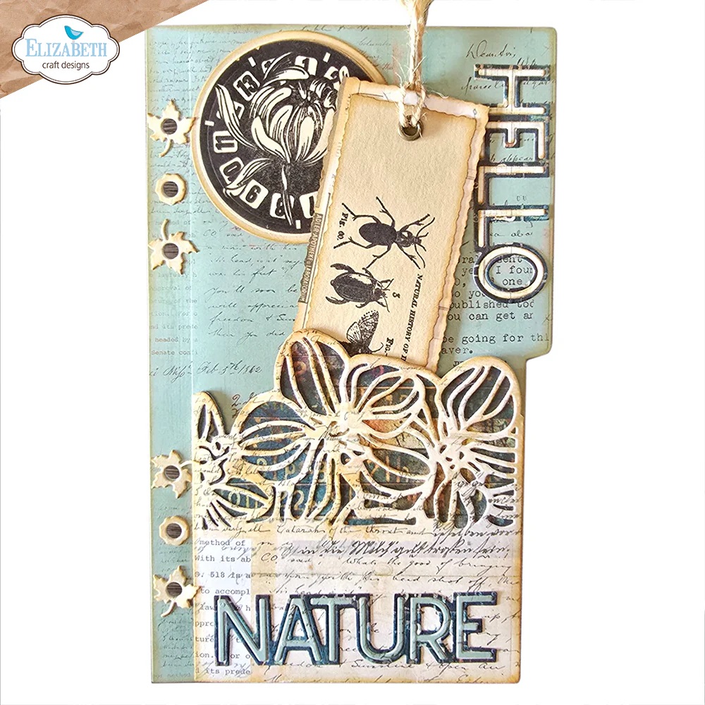 Elizabeth - Dies - Pocket with flowers - 3
