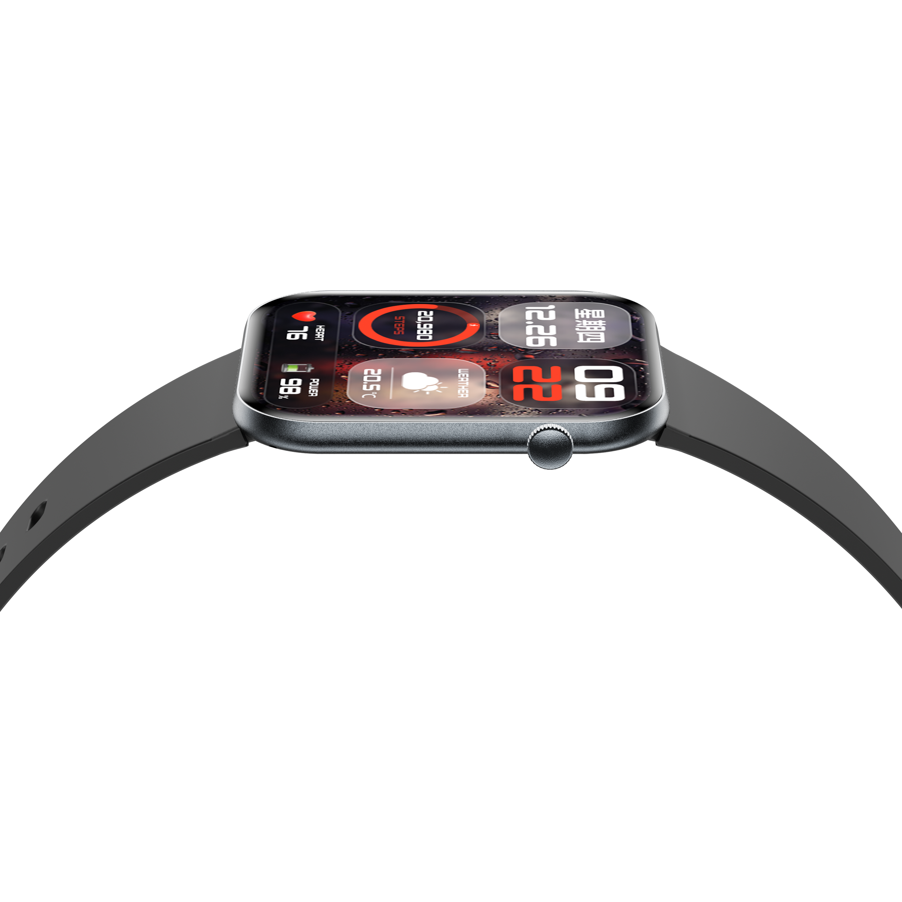 Philippe Palmer Smart Watch LP71 Ultra Thin AMOLED Black - 2
