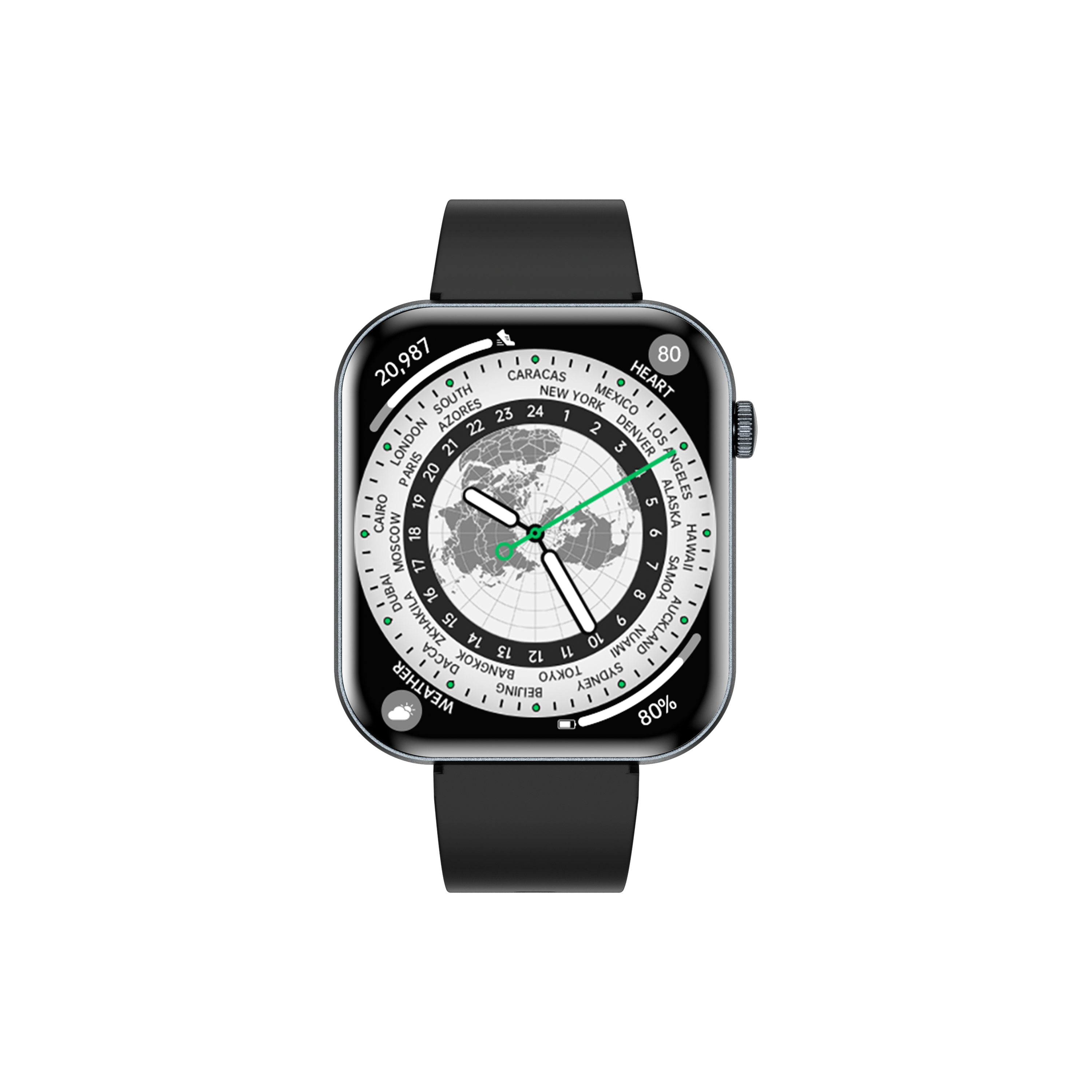 Philippe Palmer Smart Watch LP71 Ultra Thin AMOLED Black - 19