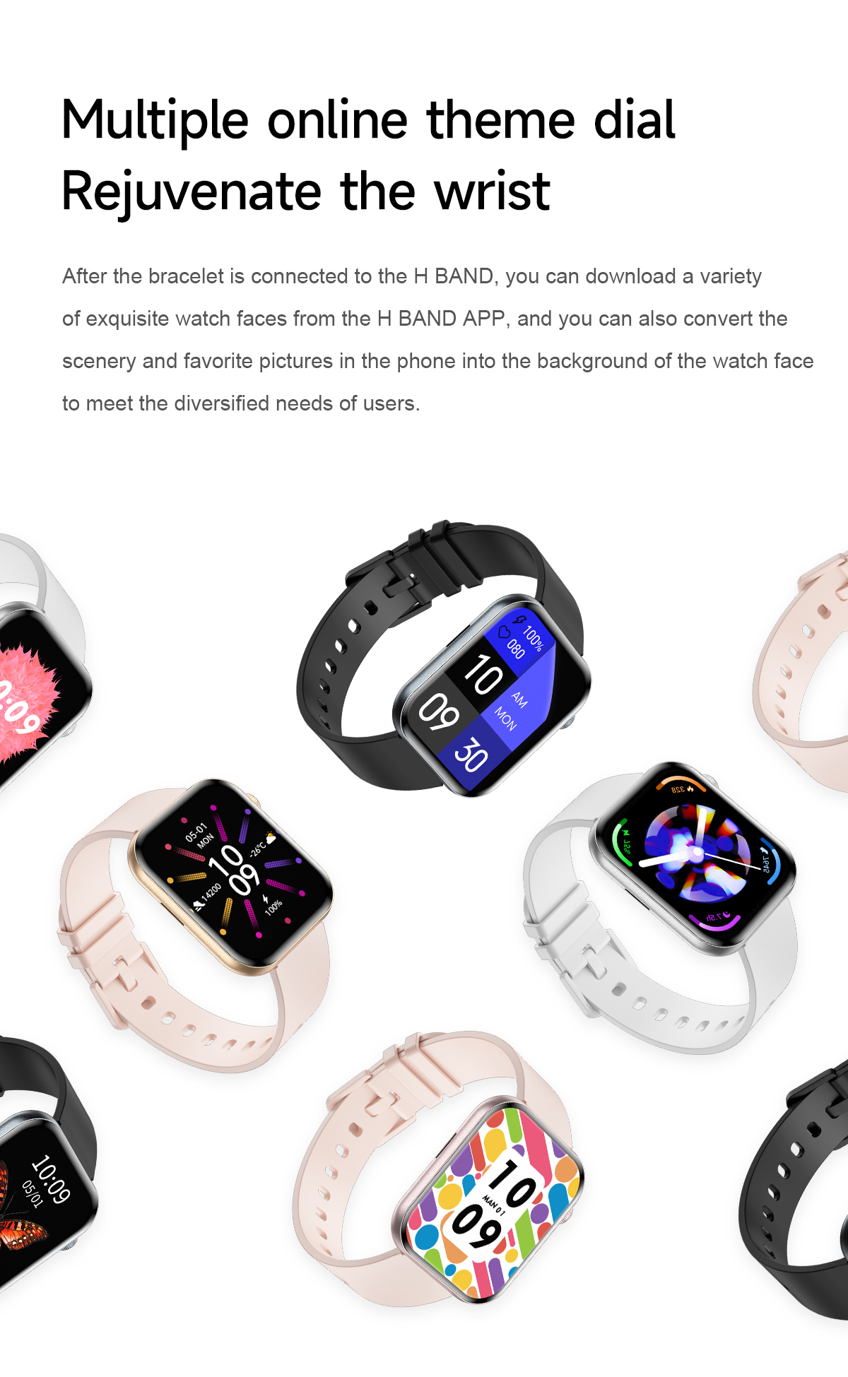 Philippe Palmer Smart Watch LP71 Ultra Thin AMOLED Black - 37