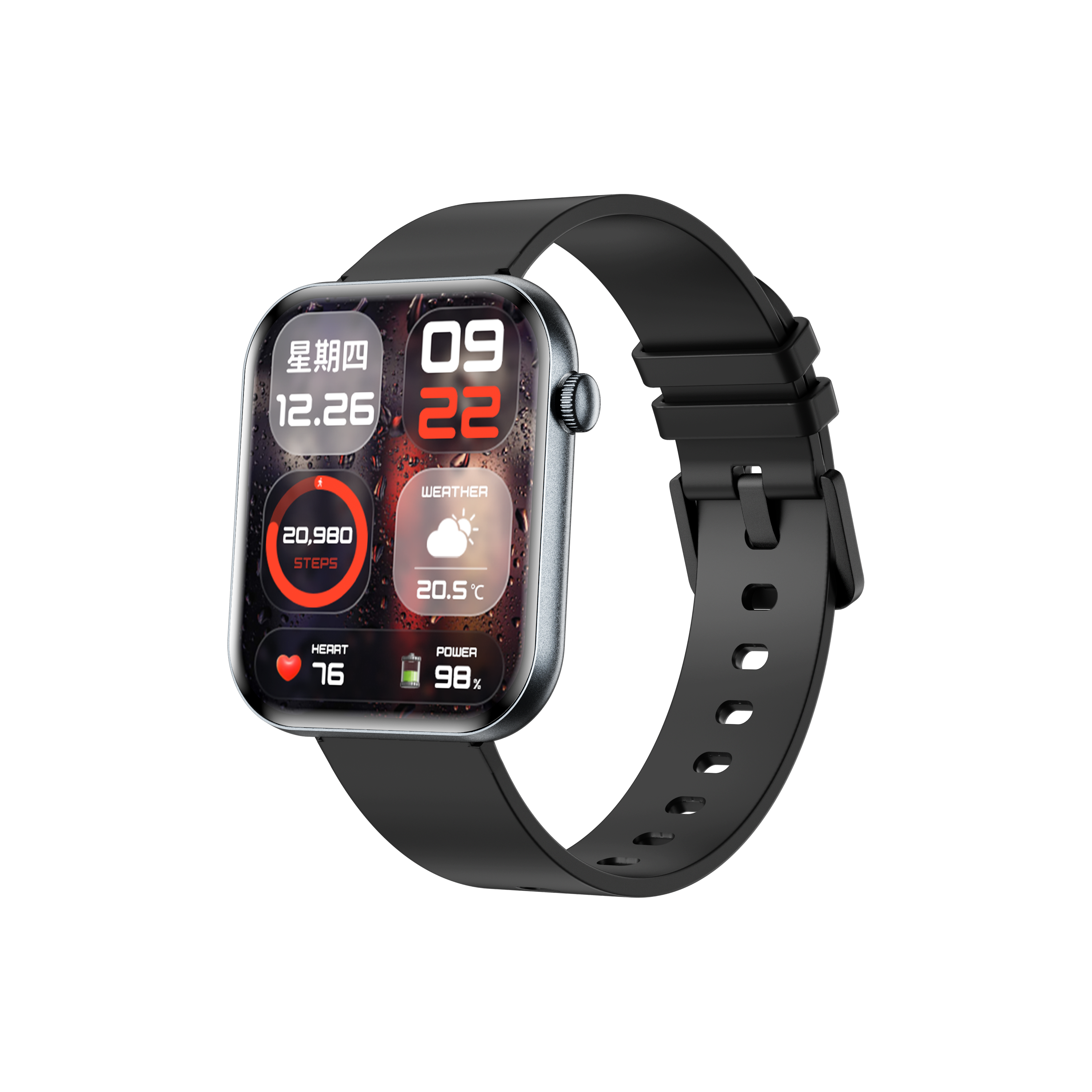 Philippe Palmer Smart Watch LP71 Ultra Thin AMOLED Black - 5