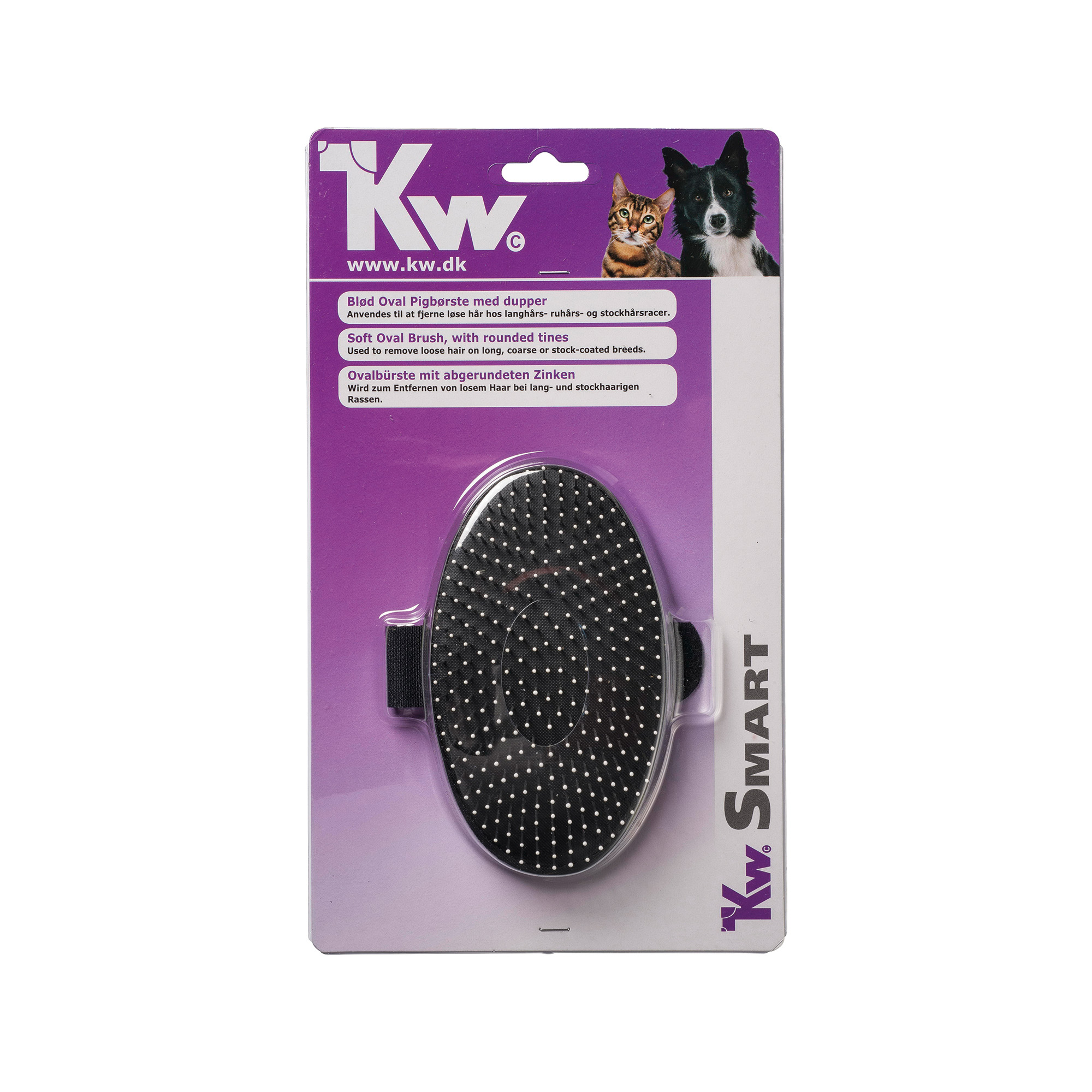 KW Smart Ovale Bürste mit Stahlstiften