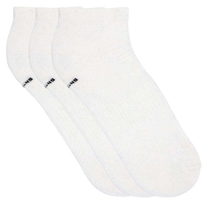 3-Pack Wiges Ankelstrumpor Mesh Sport Vit - 2