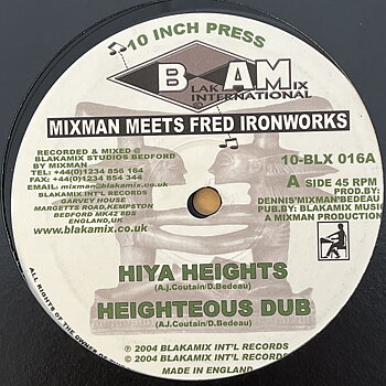 Mixman Meets Fred Ironworks – Hiya Heights/From A I'Shant Time