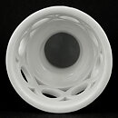 Gunnar Nylund (Olympia 1940s) White Classic Vase with Circular Decor 21 cm
