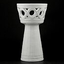 Gunnar Nylund (Olympia 1940s) White Classic Vase with Circular Decor 21 cm