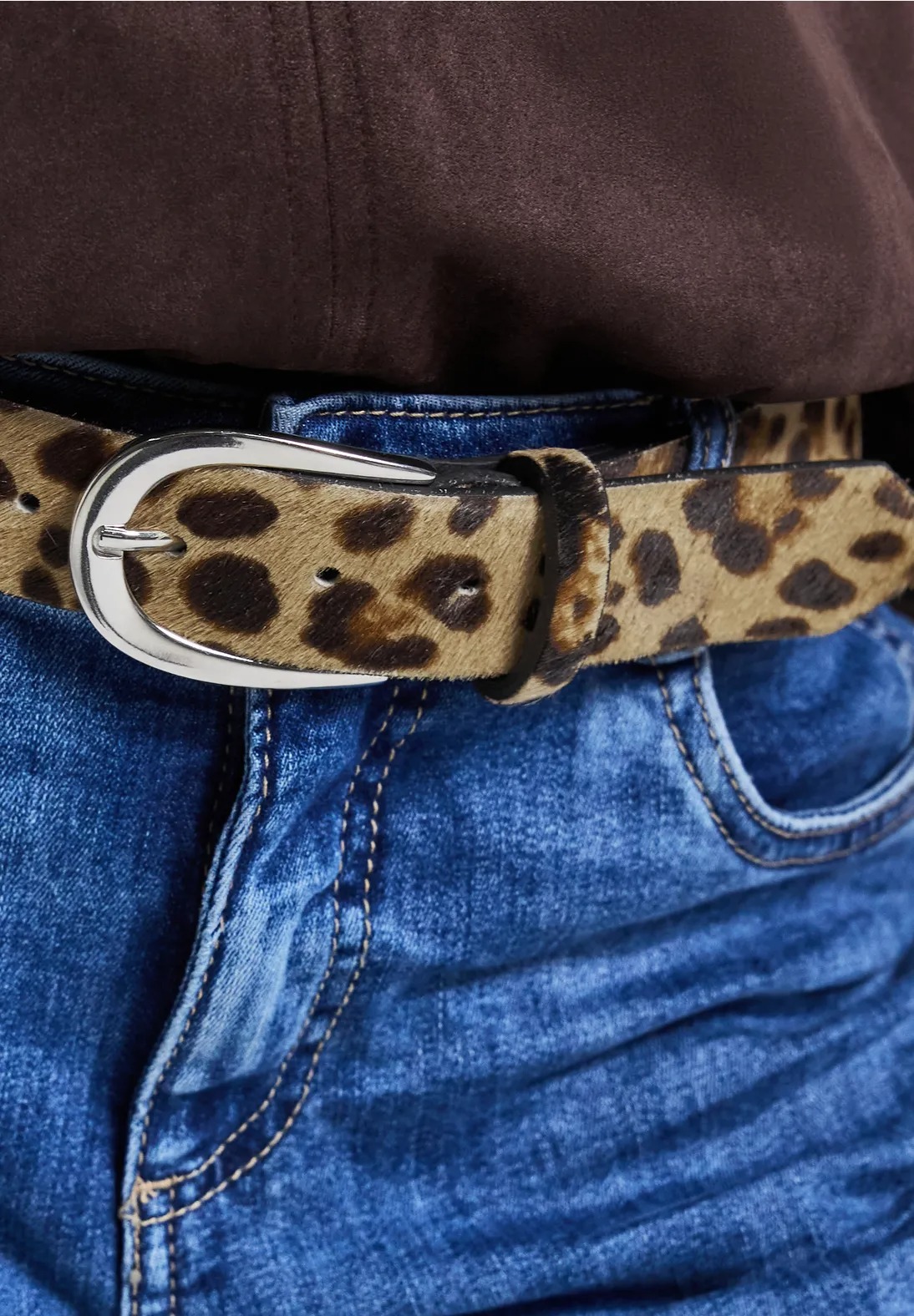 BC Leo Fur Leather Belt - Street One - 6