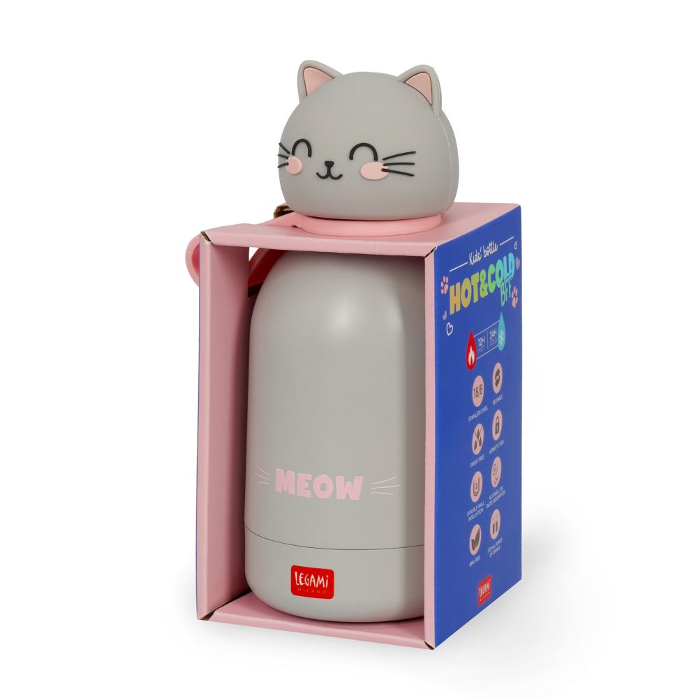 Hot&Cold, Kids Vakuumflaska, Kitty (310 ml) - 4