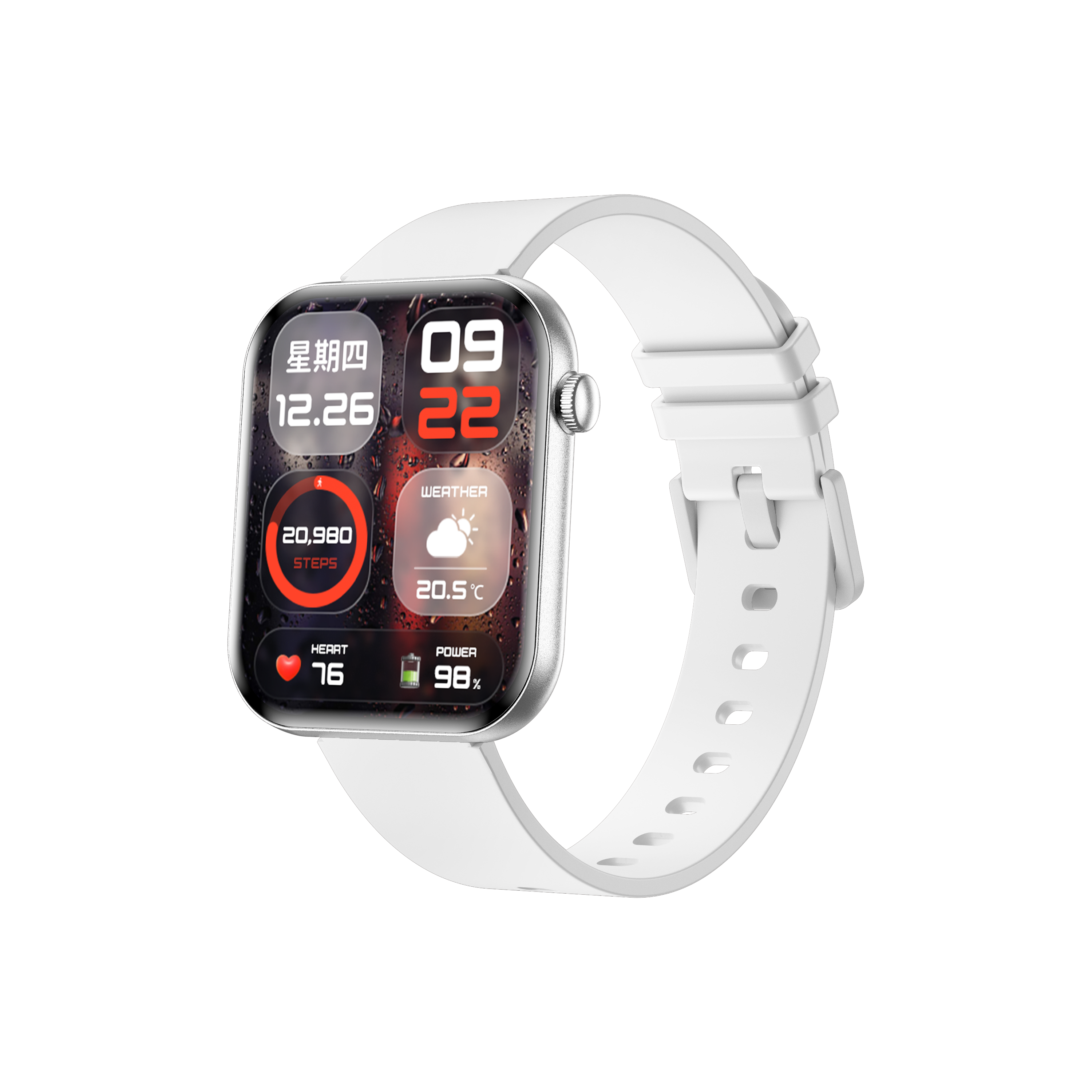 Philippe Palmer Smart Watch LP71 Ultra Thin AMOLED Silver - 6