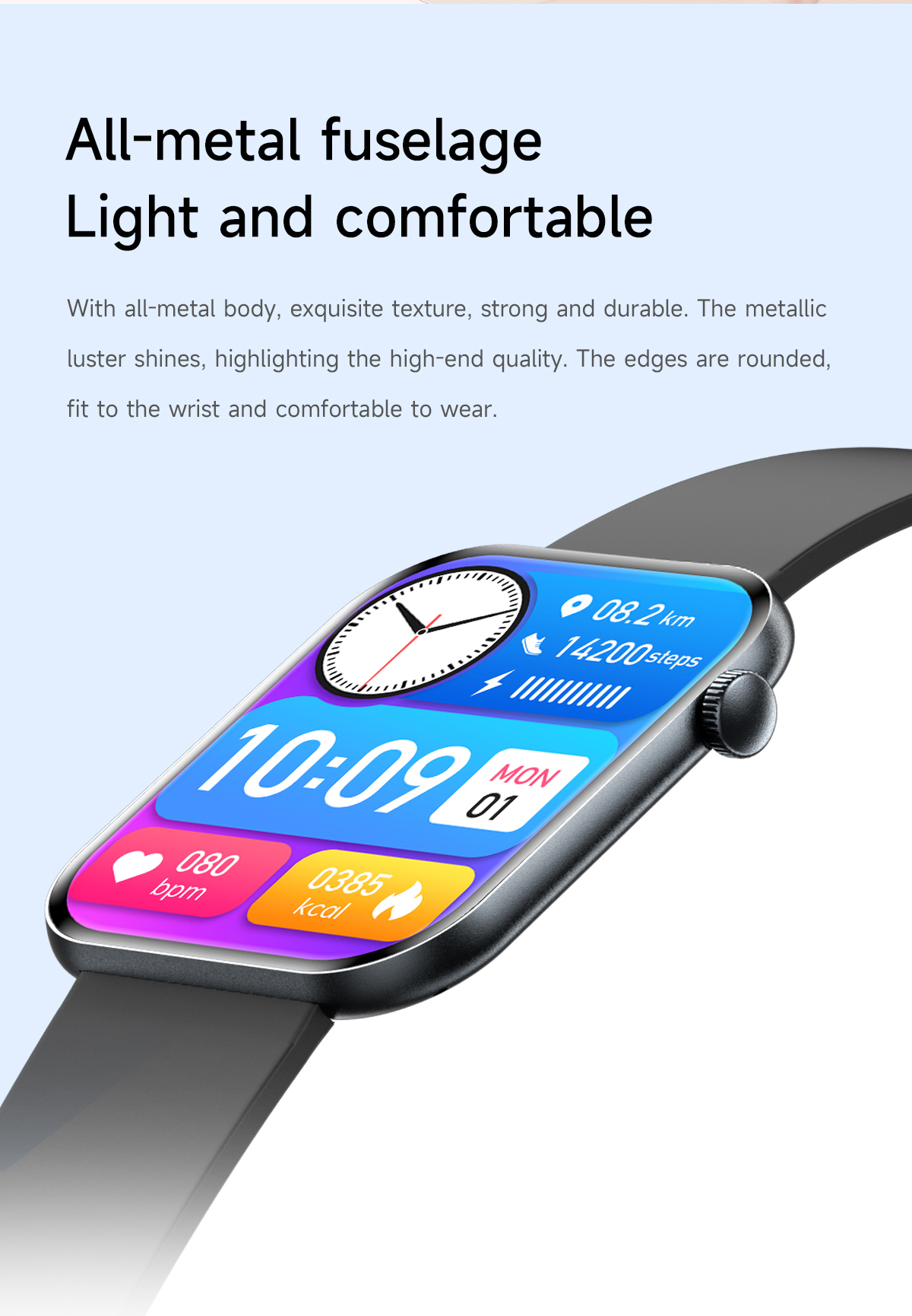 Philippe Palmer Smart Watch LP71 Ultra Thin AMOLED Silver - 35