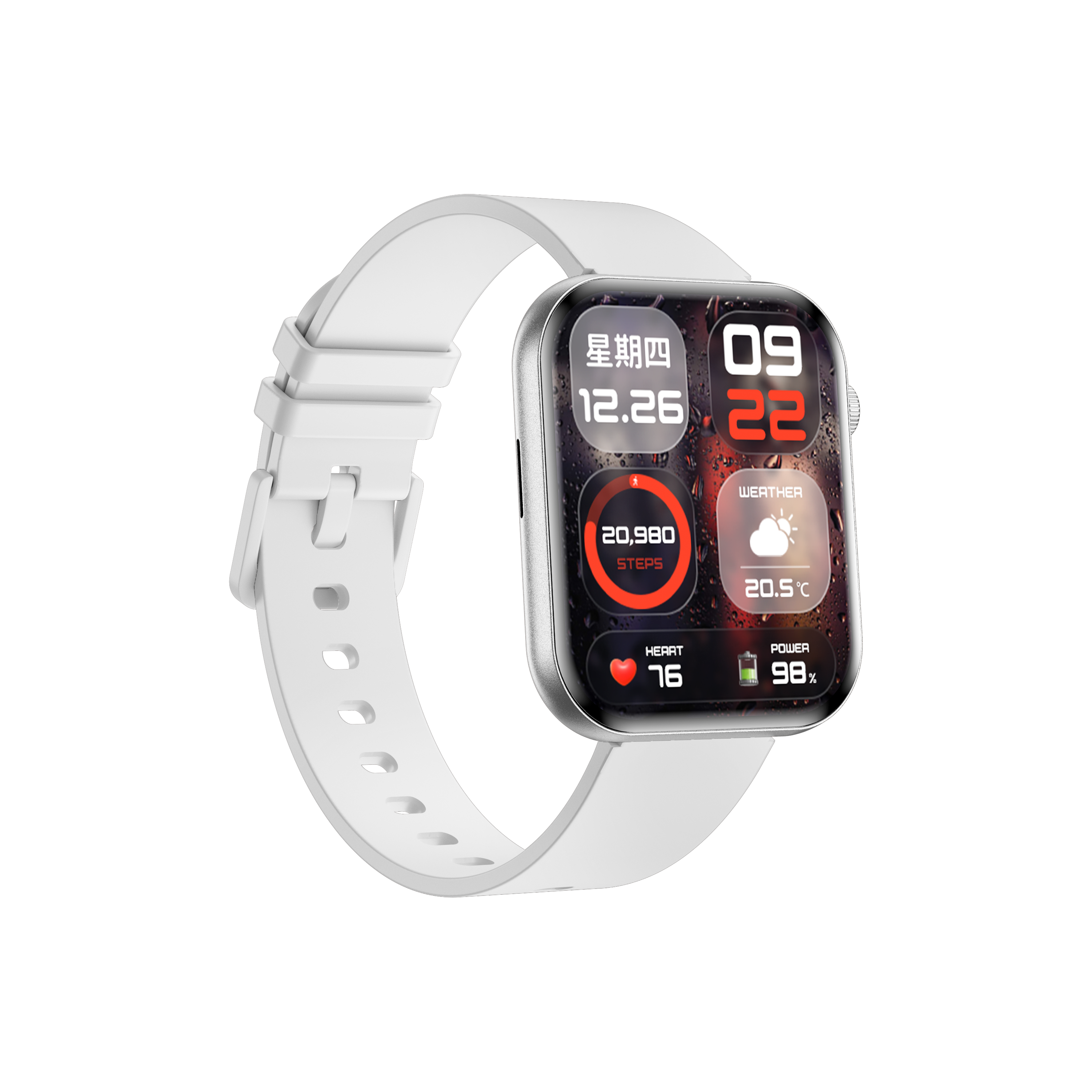 Philippe Palmer Smart Watch LP71 Ultra Thin AMOLED Silver - 12