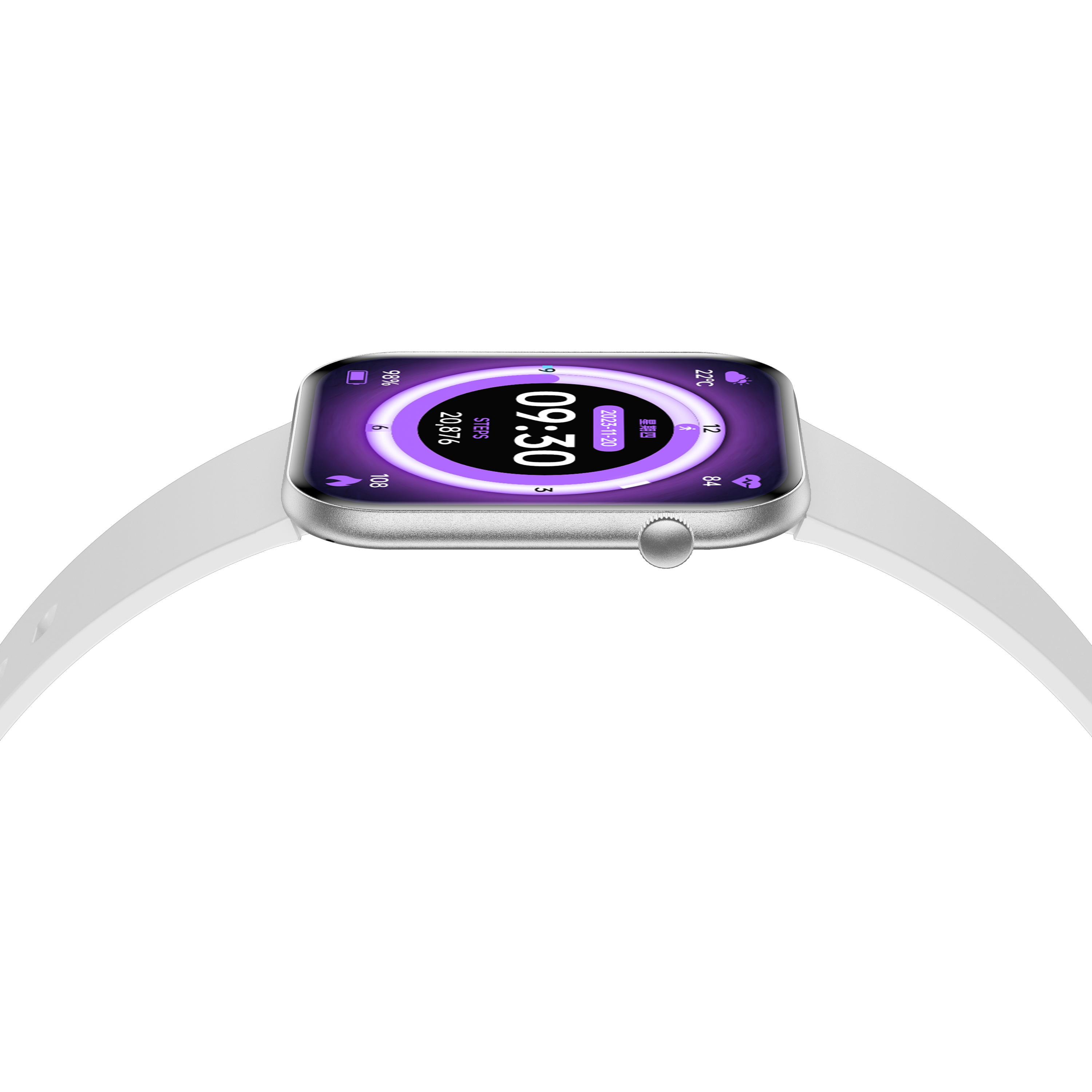 Philippe Palmer Smart Watch LP71 Ultra Thin AMOLED Silver - 2