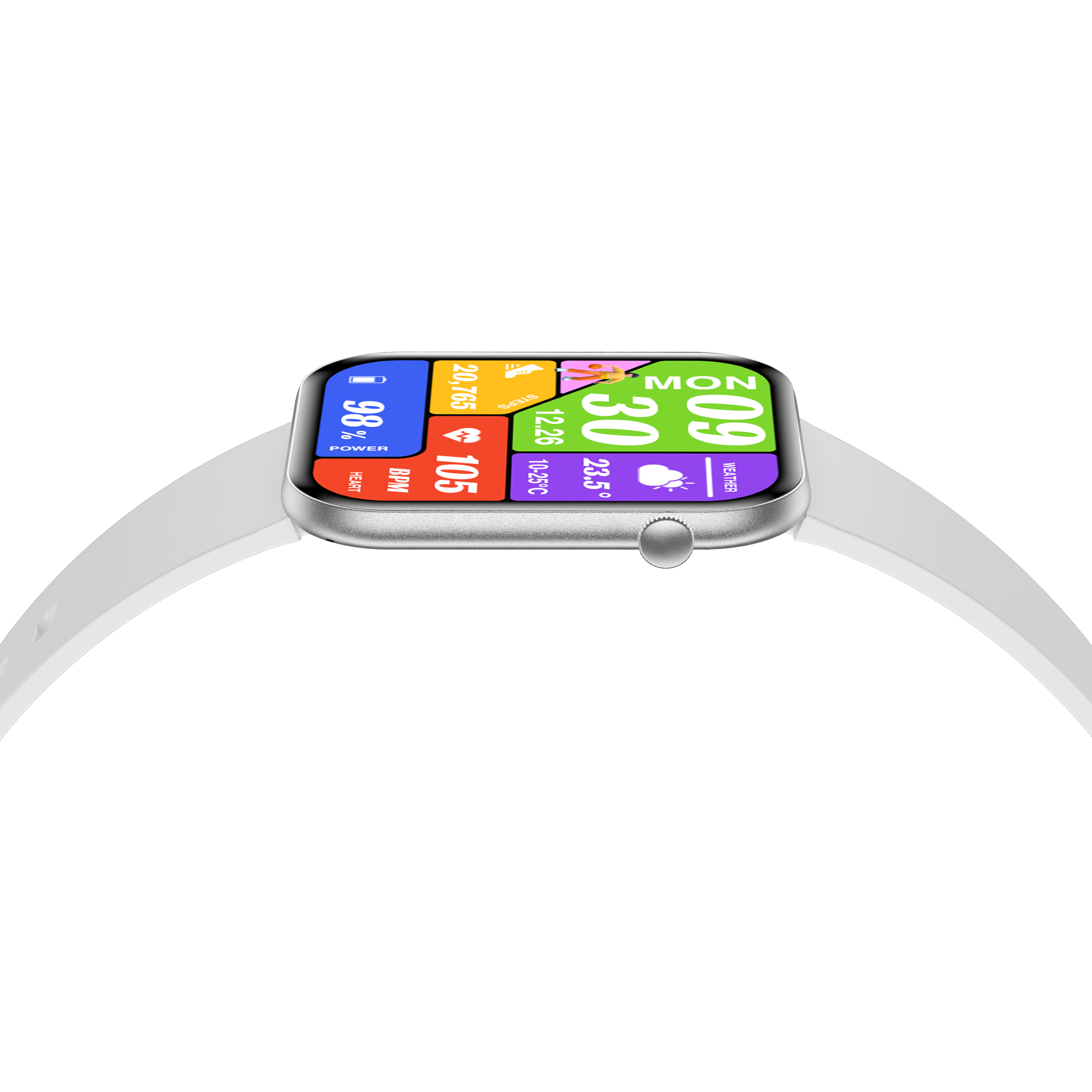 Philippe Palmer Smart Watch LP71 Ultra Thin AMOLED Silver - 27