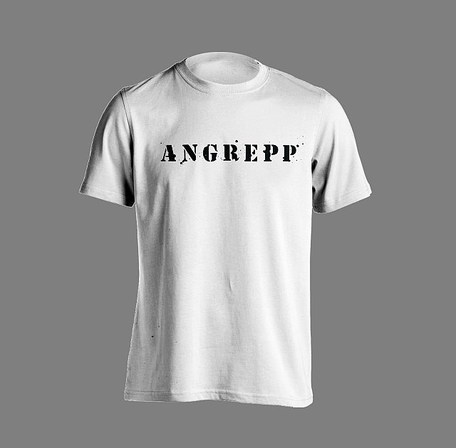 ANGREPP - Logo Vit T-shirt