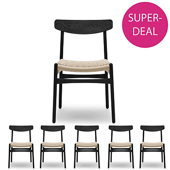 CH23 Stol (Superdeal - Volympris/st vid köp av 6st) Ek - Carl Hansen & Søn