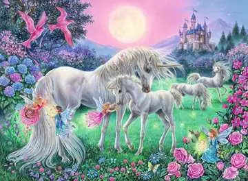 Unicorns in the Moonlight, 100 Bitar XXL Ravensburger - 3