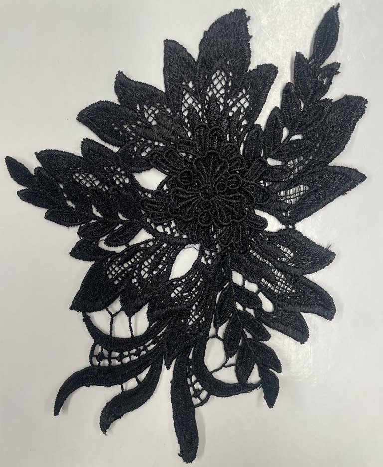 3D-blomma / svart