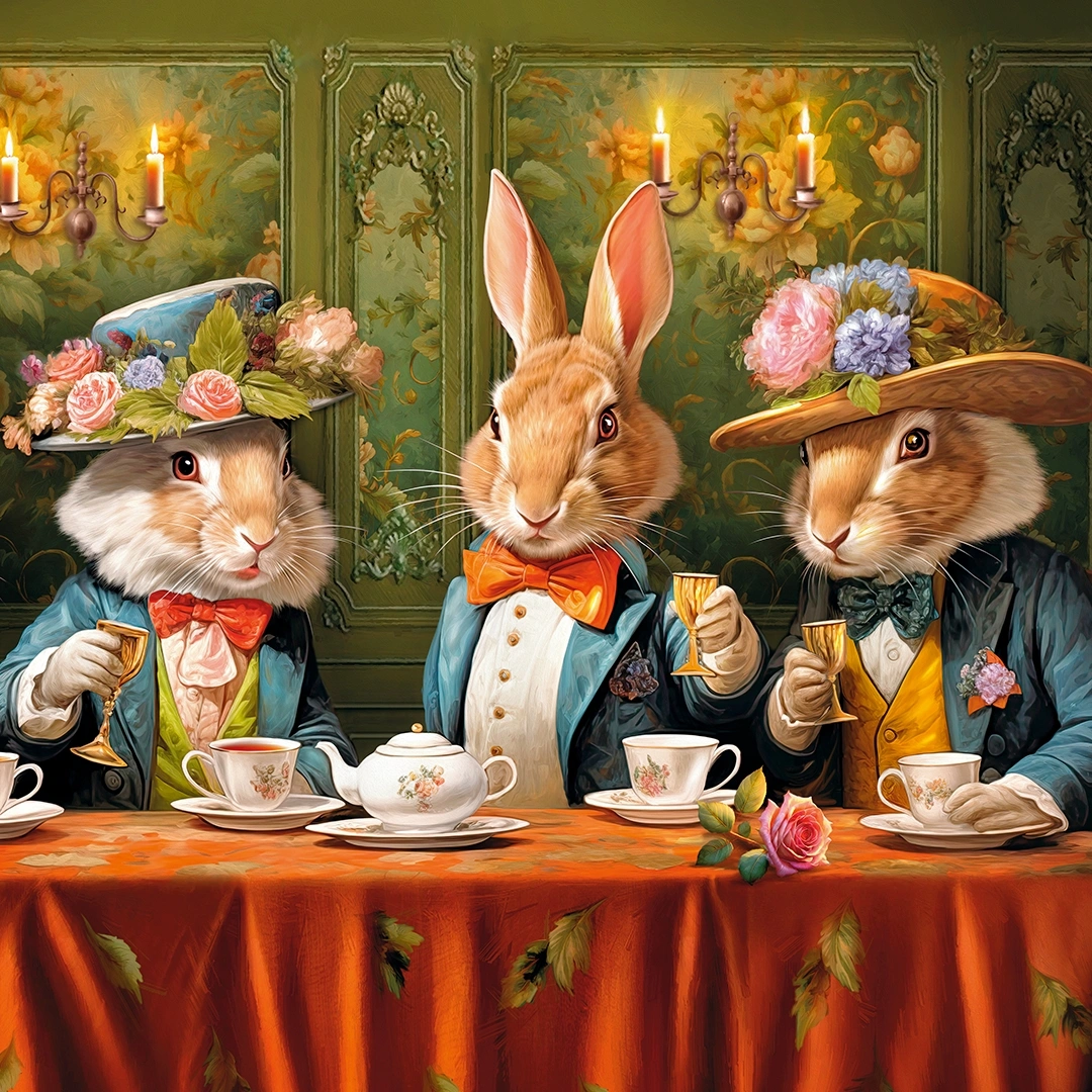 Fancy Bunny Party, 500 Bitar CherryPazzi - PUSSELSTALLET