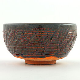 Isak Isaksson (2000s) Unique Chawan Bowl with Brown Glaze 12 cm #56