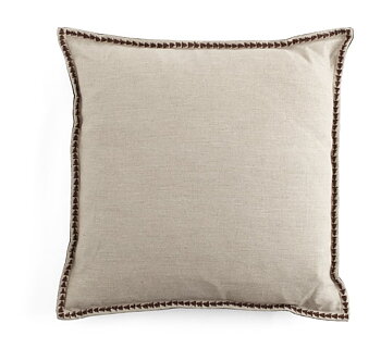 Chamois Kuddfodral Embroidery Brown - 50x50cm