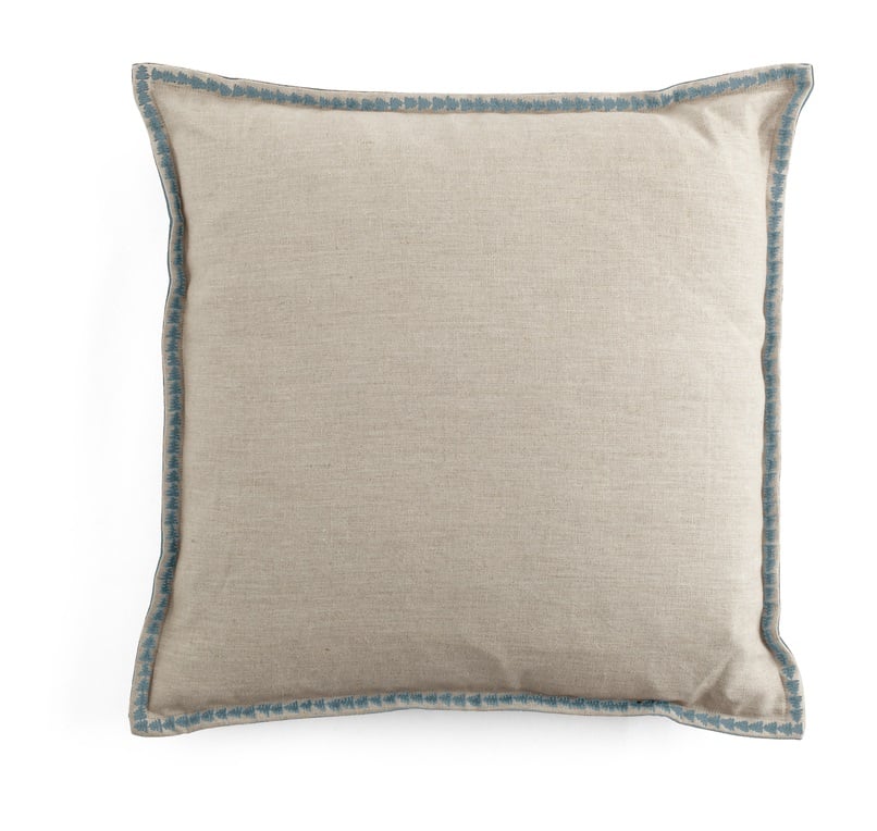 Chamois Kuddfodral Embroidery Dusty Blue - 50x50cm