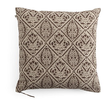 Chamois Linne Kuddfodral Jaipur Brown 50x50cm
