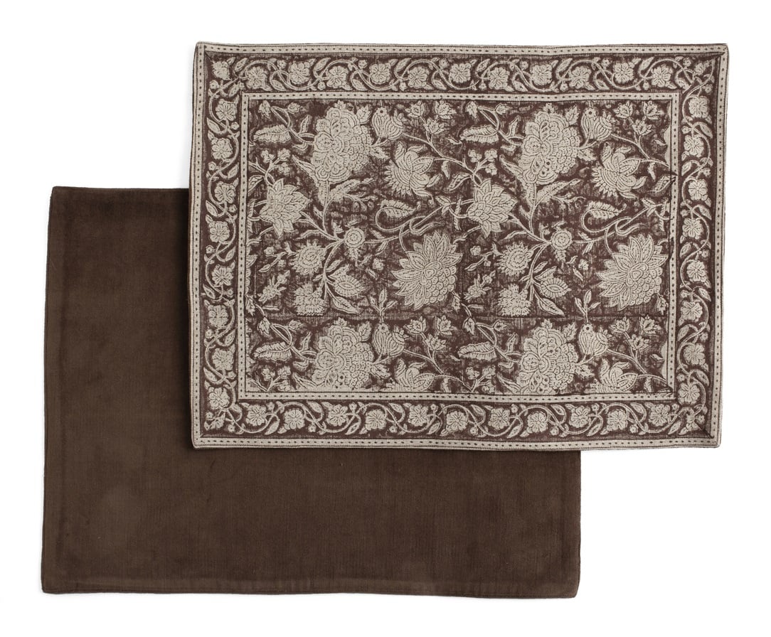 Chamois Bordstabletter Linne Indian Rose Brown - 2pack