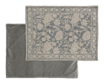 Chamois Table Tablets Linen Indian Rose Dusty Blue - 2pack