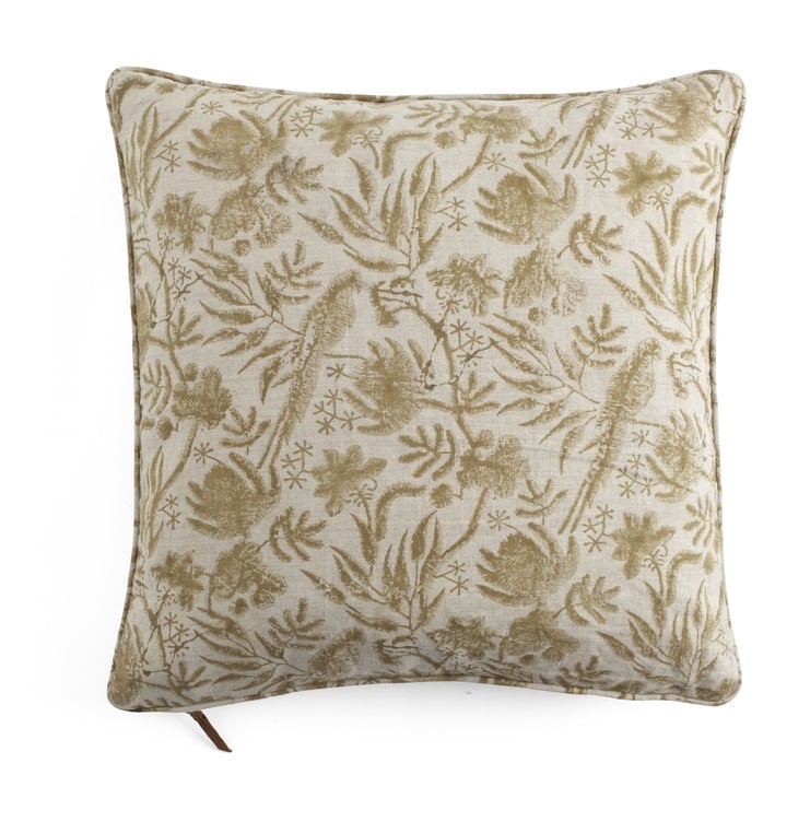 Chamois Linne Kuddfodral Parrot Open Ochre - 50x50cm