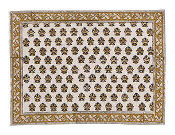 Chamois Tablets Samode Butti Ochre & Blue on natural base - 2p