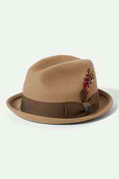 Brixton Gain fedora sand / antique brass