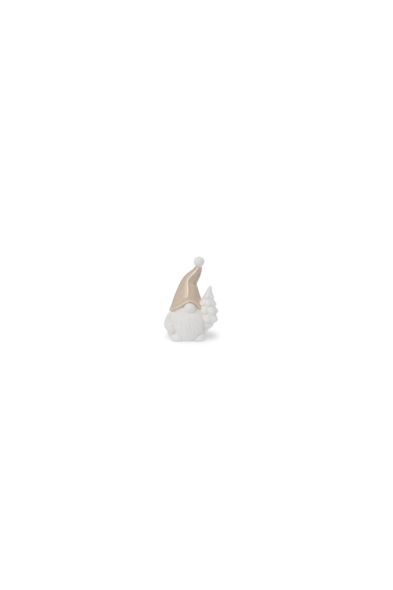 Vilgot - Tomte - Beige dekoration - 5 x 5 x 9 cm - 3