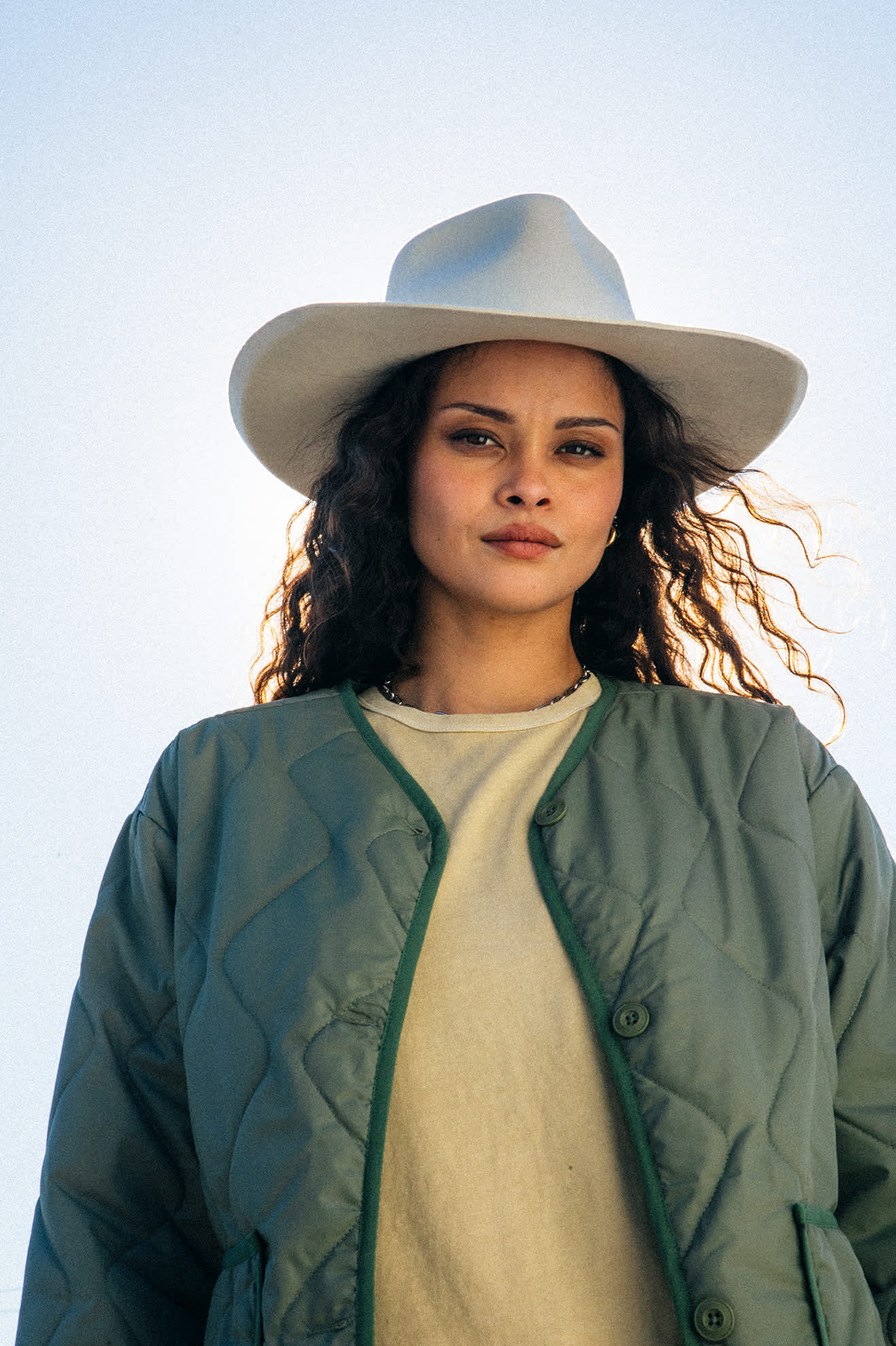 Brixton Marlon Rancher hat off white - 7