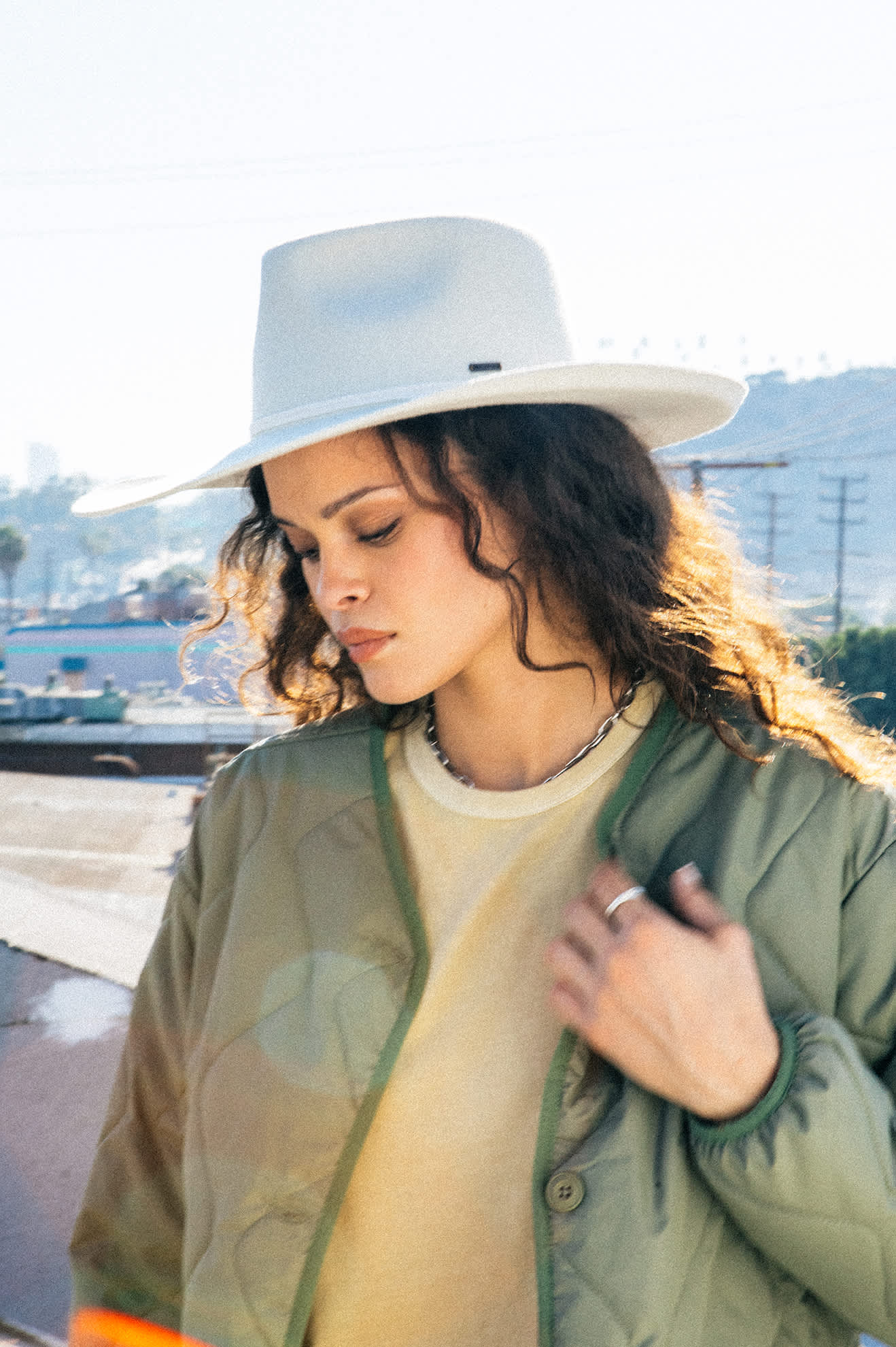 Brixton Marlon Rancher hat off white - 10