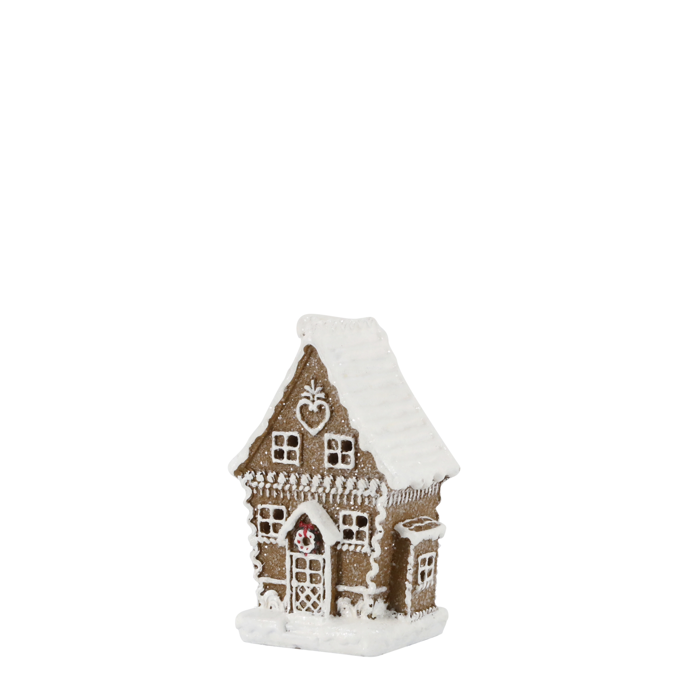 Pepparkakshus med ledbelysning - 11x7 cm - 4