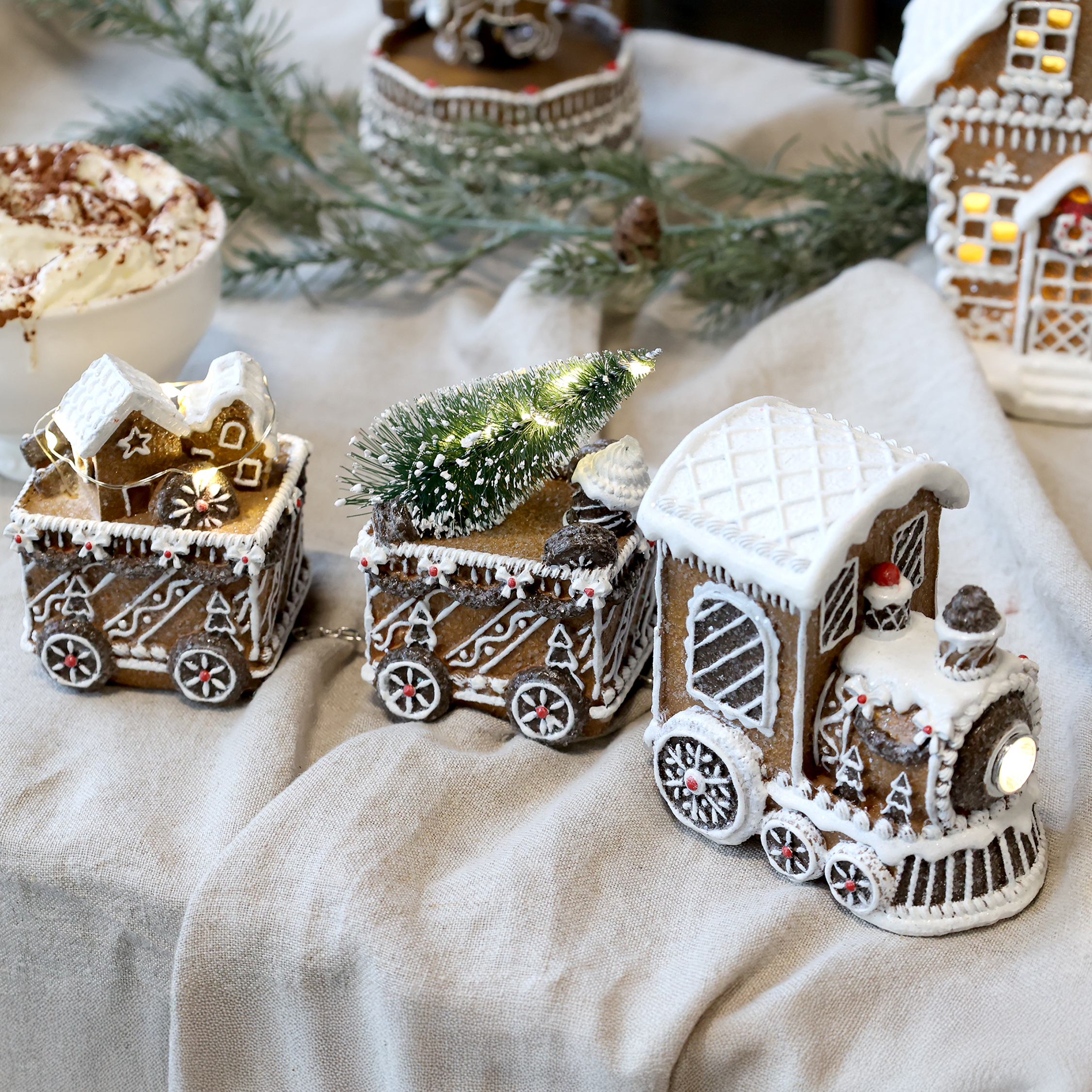 Pepparkakståg - Jultåg - Dekoration - Juldekoration - Led - 3