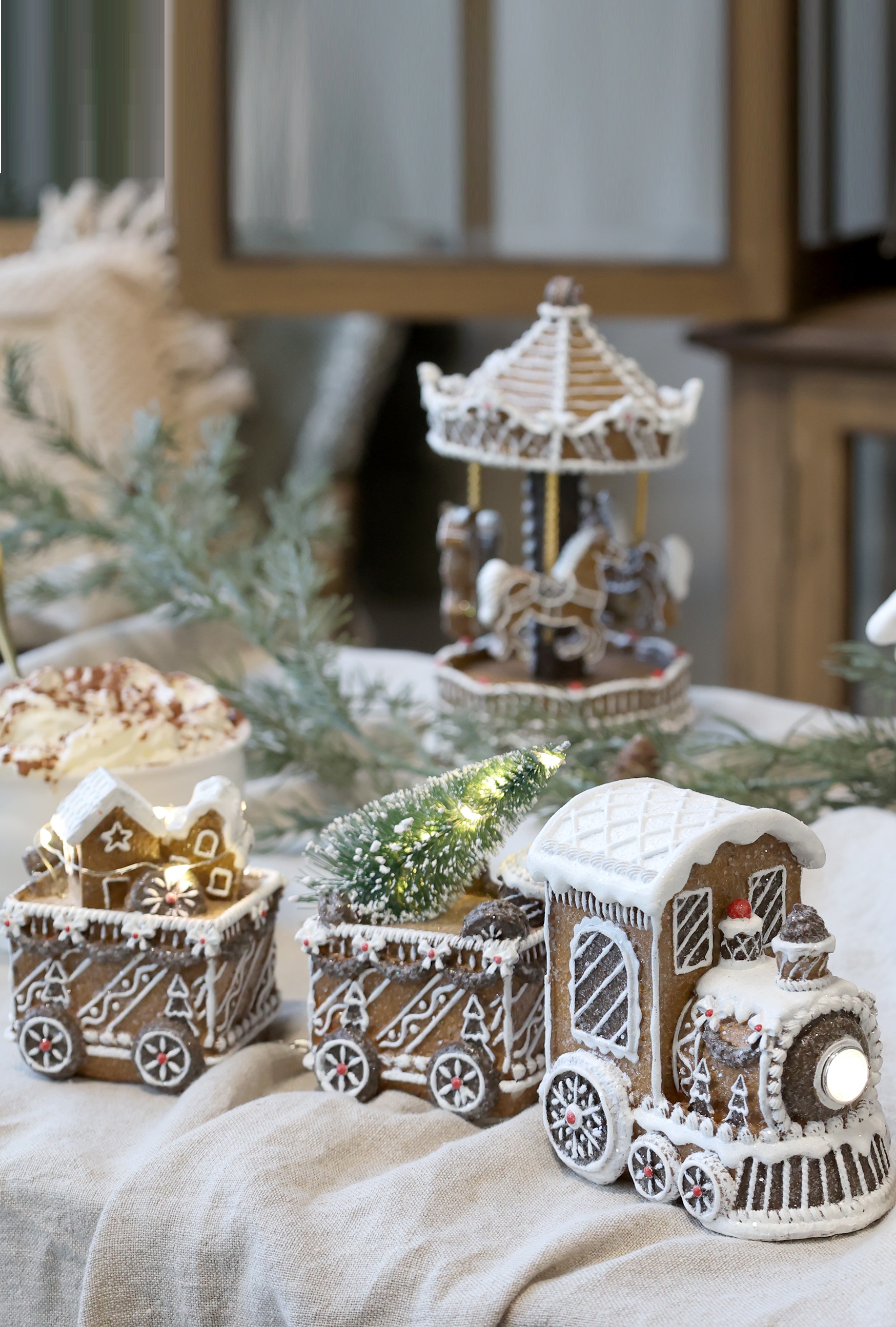 Pepparkakståg - Jultåg - Dekoration - Juldekoration - Led