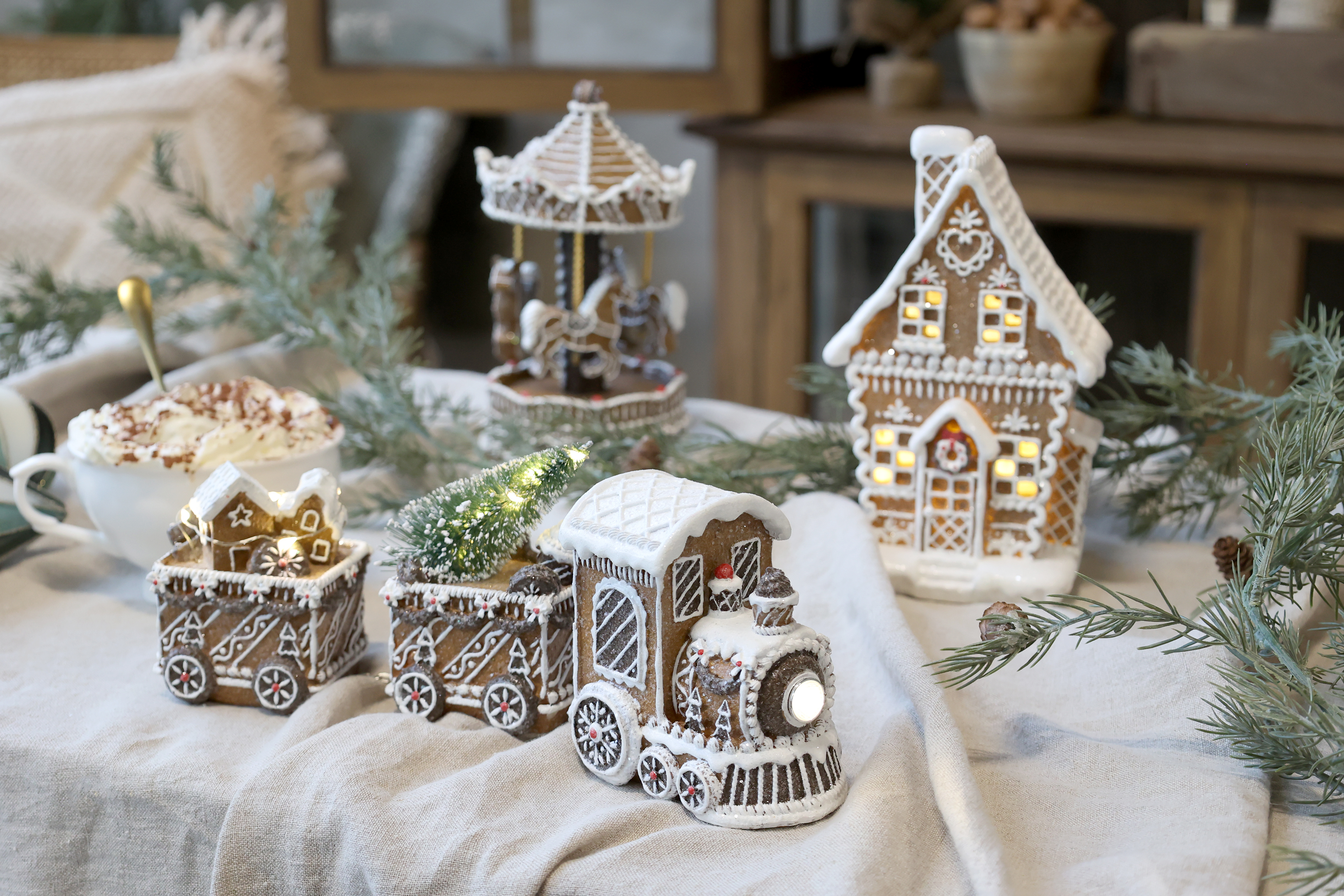 Pepparkakståg - Jultåg - Dekoration - Juldekoration - Led - 6