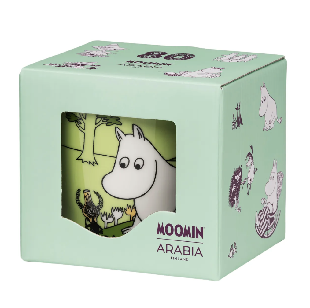 Arabia Muminmugg 30 cl - Mumintrollet i gåvobox (Moomin 80 stämpel i botten)