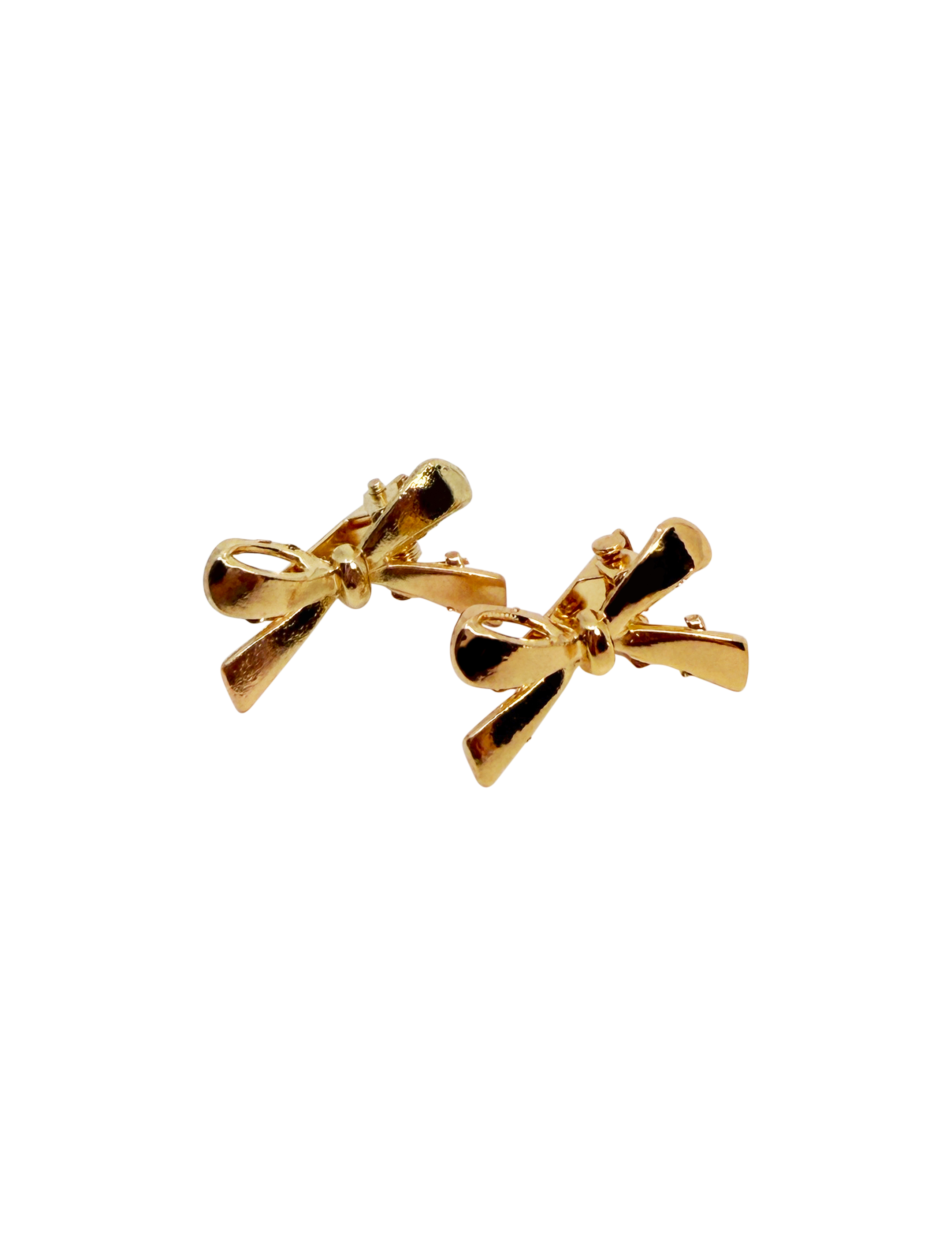 INES BOW CLIP GOLD 2PCS