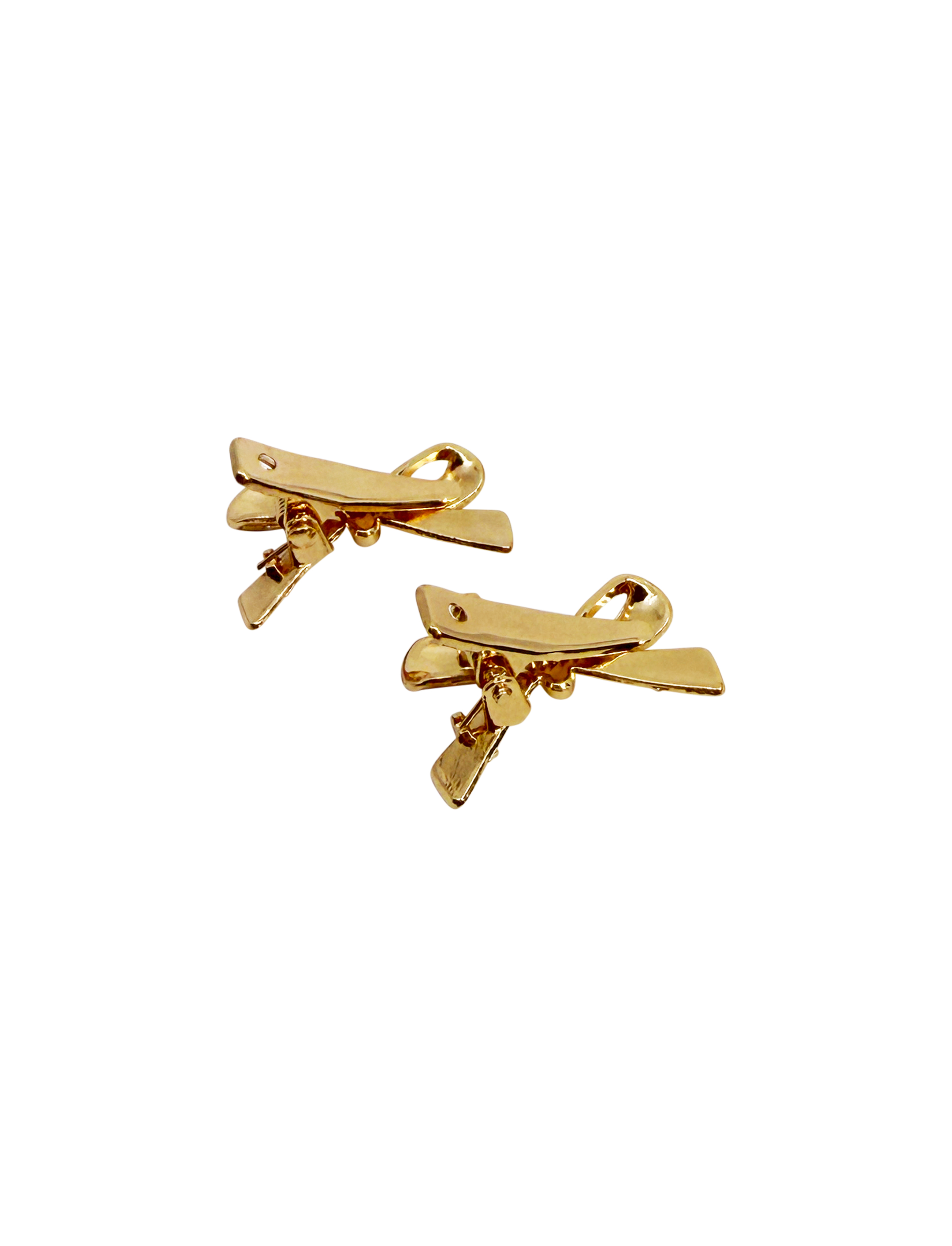 INES BOW CLIP GOLD 2PCS