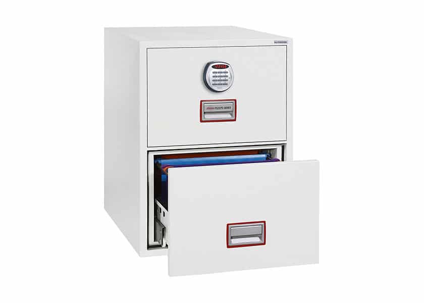 Brandsäkert arkivskåp FS2272E, 120P/60DM