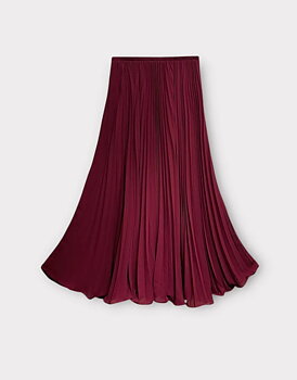 Chiffong  Kjol  Bordeaux