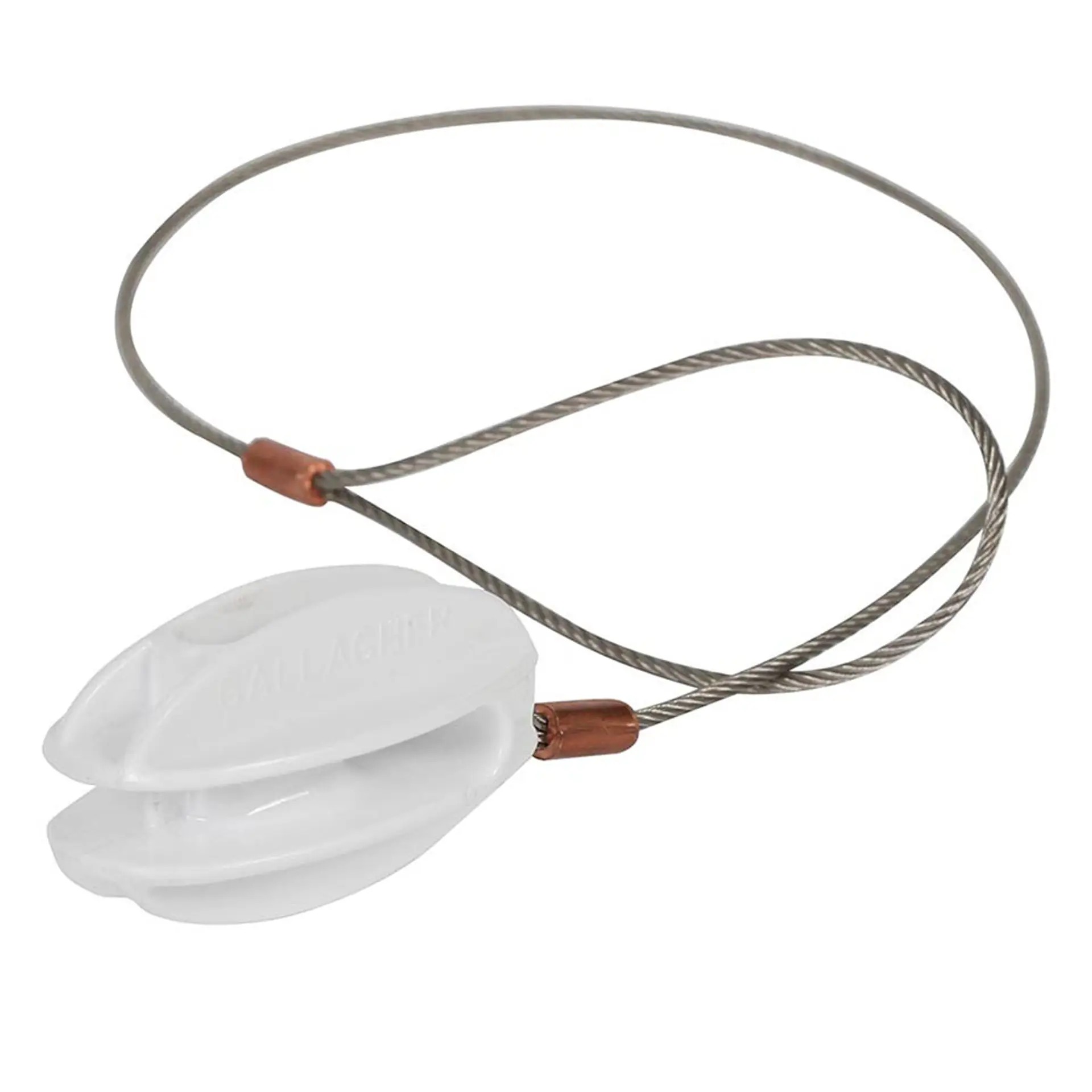 Gallagher Corner insulator reinforced white incl. stainless steel wire (5pcs/pack)